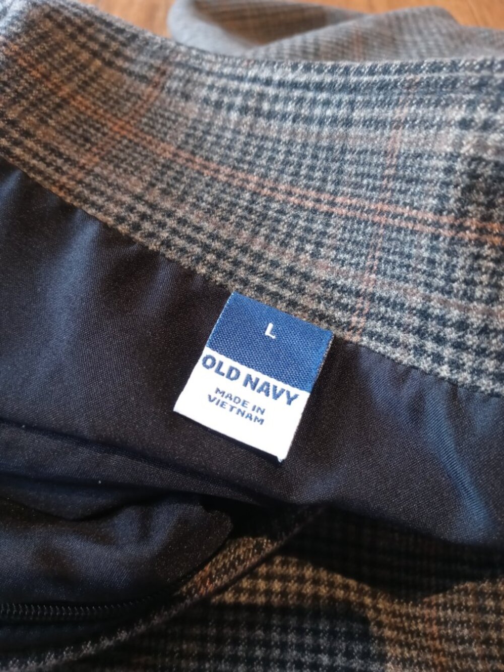 OLD NAVY heritage mini skirt in brown check (L) - Picture 8 of 14